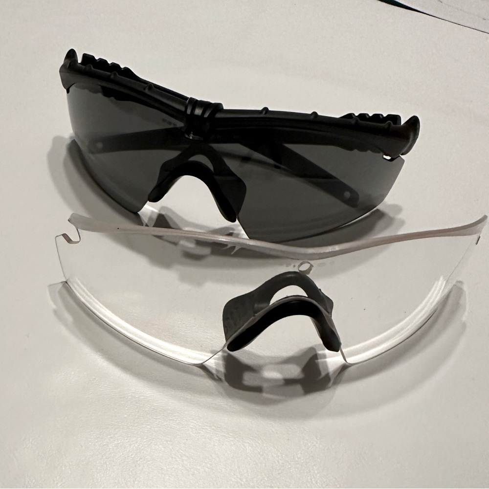 NEW Oakley SI Ballistic M Frame with Black Frame and Grey Lens and Clear Lens